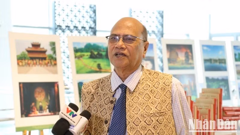 Pallab Sengupta, Member of the Politburo, in charge of foreign affairs of the Communist Party of India, President of the All India Peace and Solidarity Organisation (AIPSO), President of the World Peace Council.
