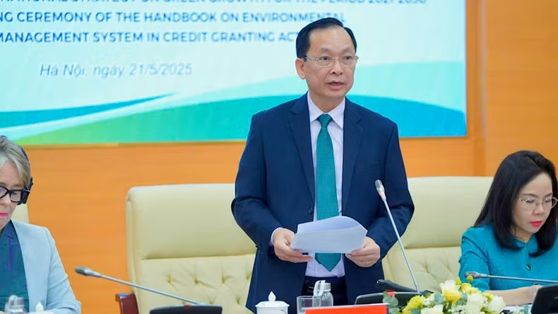 Dao Minh Tu, Permanent Deputy Governor of the State Bank of Viet Nam, spoke at the event.