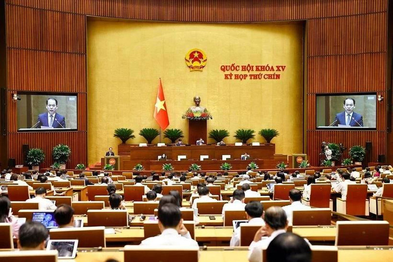 A scene from the National Assembly's ongoing 9th session (Photo: VNA)