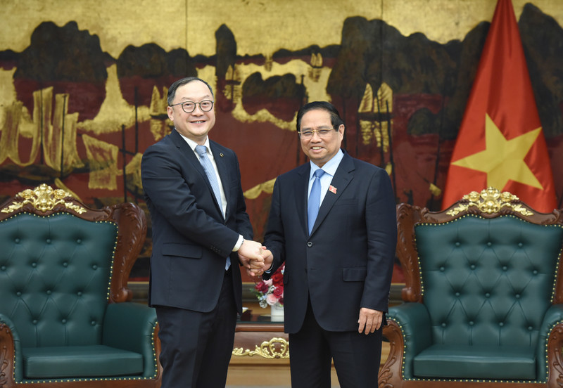 Prime Minister Pham Minh Chinh received Zhou Jiayi, President of PowerChina Asia Pacific. (Photo: NDO)