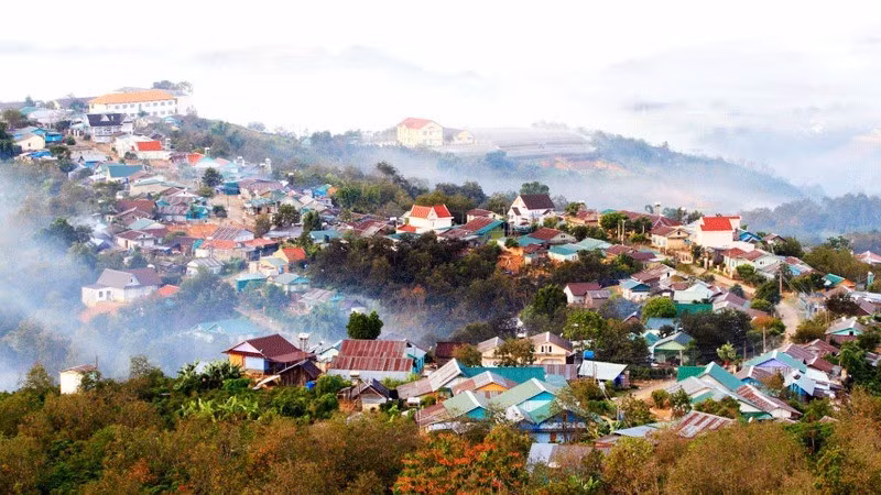 New rural vibrancy at the foot of Mount Bidoup, Lac Duong District, Lam Dong Province.