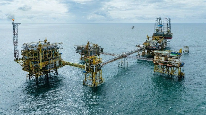Offshore oil and gas platform operated by Petrovietnam.
