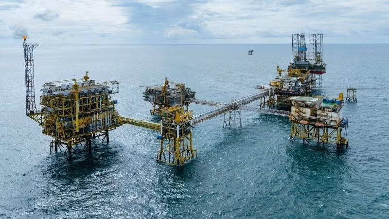 Offshore oil and gas platform operated by Petrovietnam.