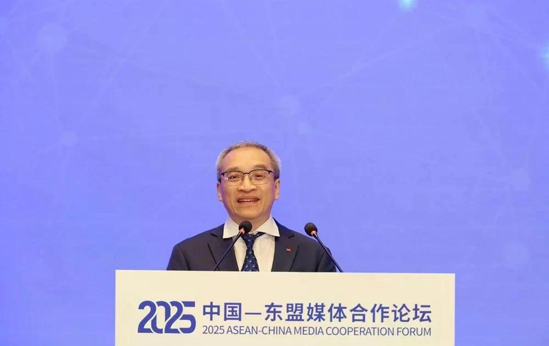 Deputy Minister of Culture, Sports and Tourism Phan Tam speaks at a plenary session on digital transformation and AI in journalism, held as part of the annual ASEAN-China media cooperation forum in Henan province, China, on May 25. (Photo: VNA)