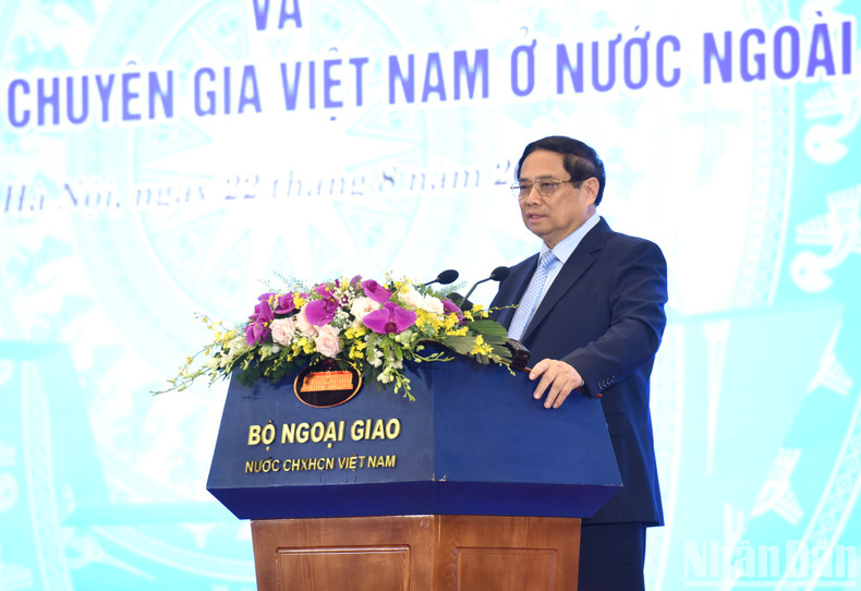 PM Pham Minh Chinh speaks at the conference. PM Pham Minh Chinh speaks at the conference.
