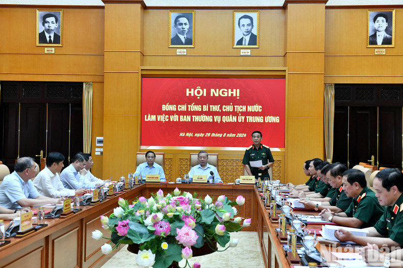 Party and State leaders and delegates at the conference.