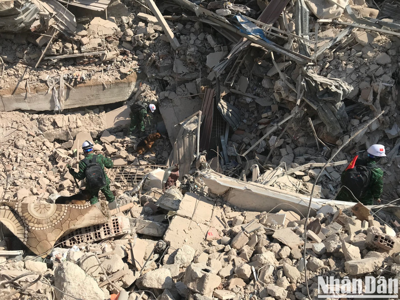 The Vietnamese military team recovered 36 bodies from the rubble in Hatay.