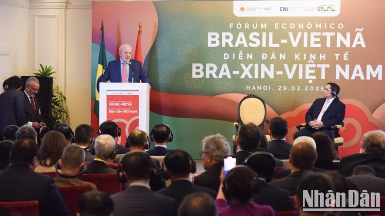 At Vietnam-Brazil Economic Forum (Photo: Tran Hai)
