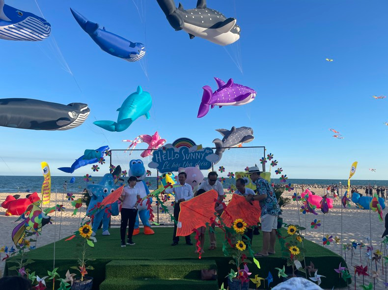 The kite-flying festival is held annually. The kite-flying festival is held annually.