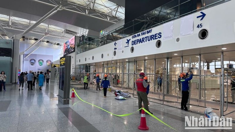 The project to expand Noi Bai Airport’s Terminal T2 is accelerating towards completion. (Photo: PV) The project to expand Noi Bai Airport’s Terminal T2 is accelerating towards completion. (Photo: PV)