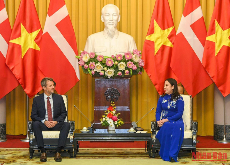 Vice President Vo Thi Anh Xuan and Danish Crown Prince Frederik. Vice President Vo Thi Anh Xuan and Danish Crown Prince Frederik.