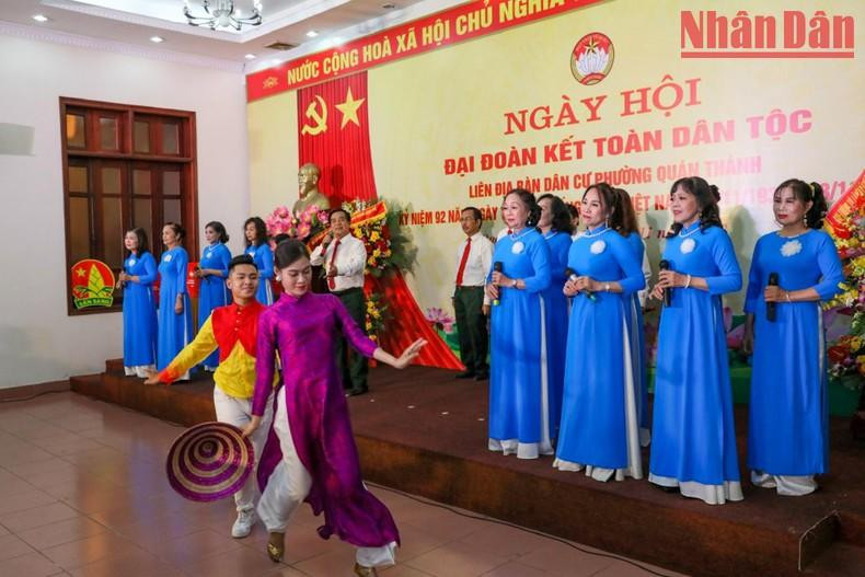 A dance and song performance at the festival. A dance and song performance at the festival.