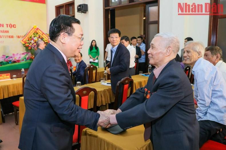 National Assembly Chairman Vuong Dinh Hue and delegates attending the festival. National Assembly Chairman Vuong Dinh Hue and delegates attending the festival.