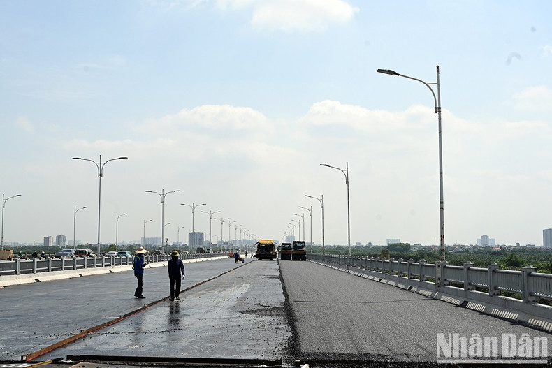 After the paving of concrete asphalt is done, expansion joints will be installed, one of the final stages of the project.