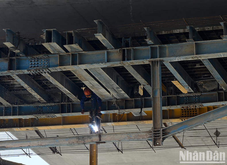 So far, five out of eight structural connections have been done, and the remaining connections will be done in the next few days.