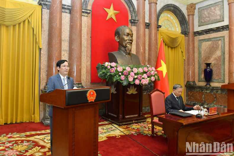 A VCCI representative speaks at the event. A VCCI representative speaks at the event.