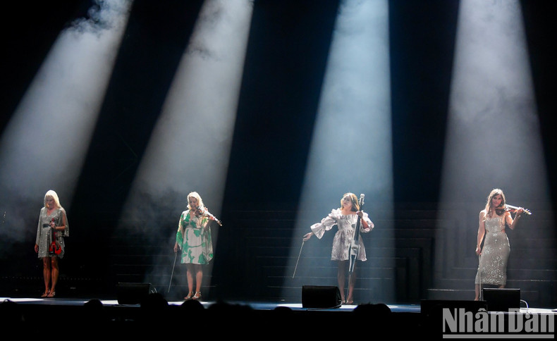 Bond members shine on the stage. Bond members shine on the stage.