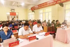 The 5th Conference of the Party Executive Committee of Ha Quang Commune (Cao Bang Province) for the 2025–2030 term.