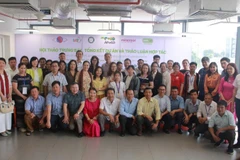 Delegates attend the workshop.