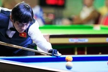 Vietnam’s Dang Dinh Tien finished spectacularly in the men's one-cushion carom discipline