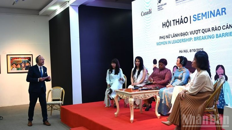 The seminar on women in leadership. (Photo: NDO)