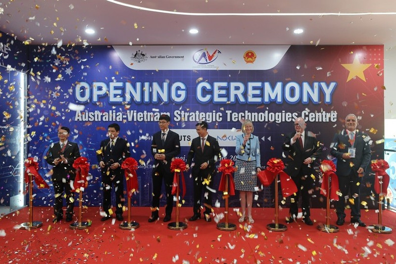 The opening ceremony of the Australia-Viet Nam Strategic Technology Centre.