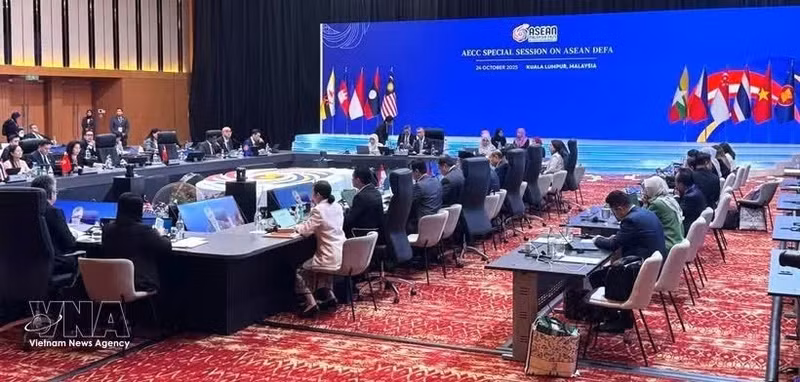 A meeting of ASEAN Economic Community Council in 2025. (Photo: VNA)