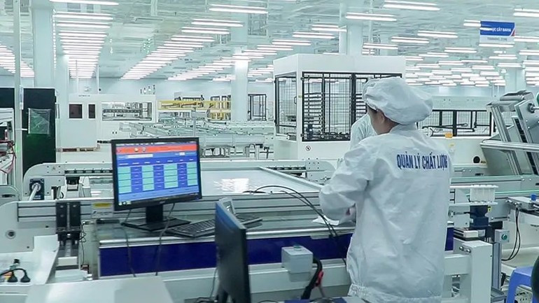 SolarBK's solar panel manufactural facility in the former province of Ba Ria-Vung Tau.