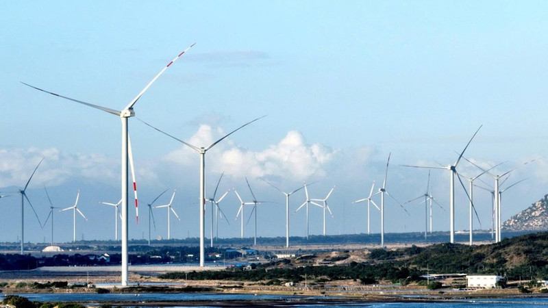 A wind farm in southern Khanh Hoa. (Photo: Nguyen Trung)