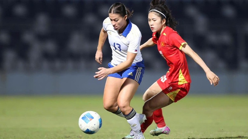The stoppage-time goal cost the Viet Nam women’s loss against the Philippines. (Photo: VFF)