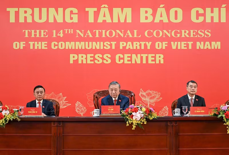 Party General Secretary To Lam on January 23 chairs an international press conference to announce the outcomes of the 14th National Congress of the Communist Party of Viet Nam.