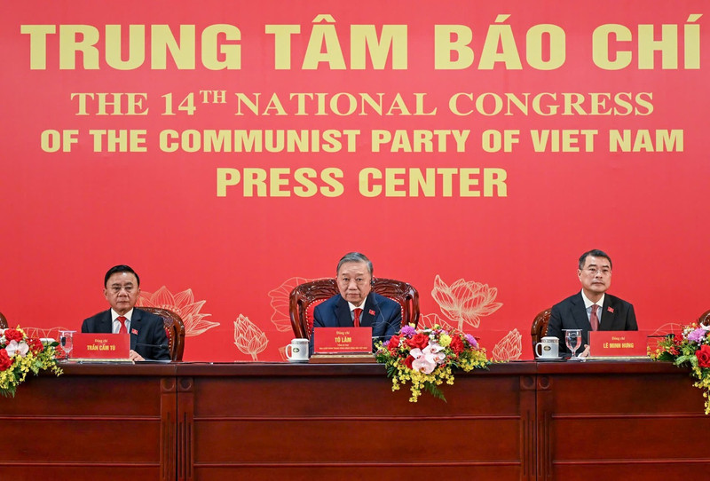 Party General Secretary To Lam on January 23 chairs an international press conference to announce the outcomes of the 14th National Congress of the Communist Party of Viet Nam.