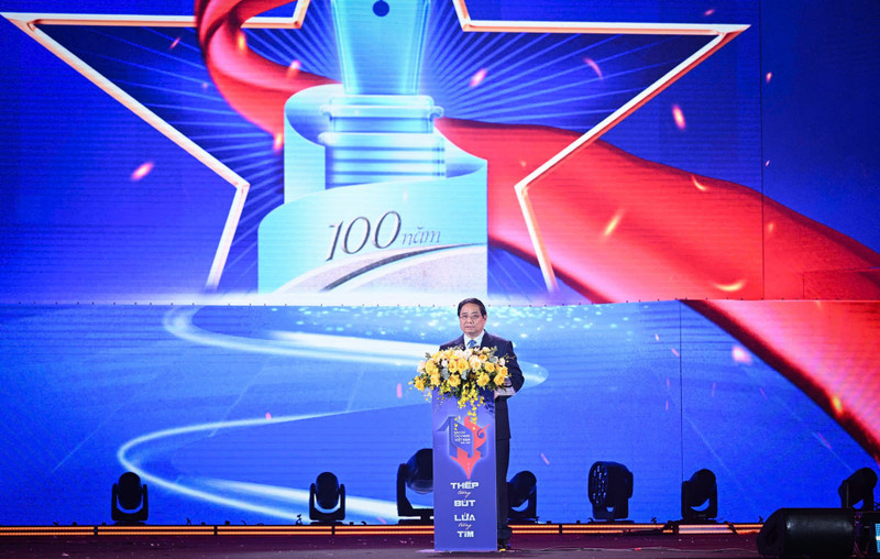 PM Pham Minh Chinh speaks at the event. (Photo: NDO)