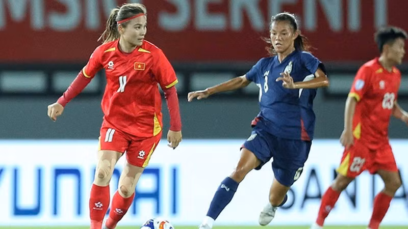 Viet Nam have won all three matches of the group stage at the 2025 ASEAN Women's Championship. (Photo: VNA)