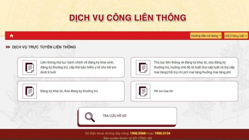 The national portal for civil registration.