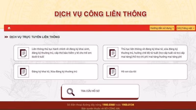 The national portal for civil registration.