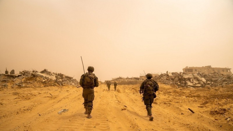 Israeli troops are deployed in the Gaza Strip. (Photo: Xinhua)