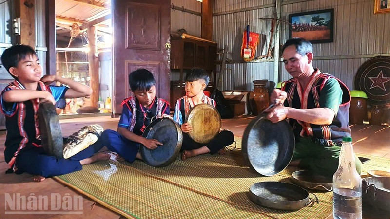A Lip’s home has become a place where children come to learn the gongs.