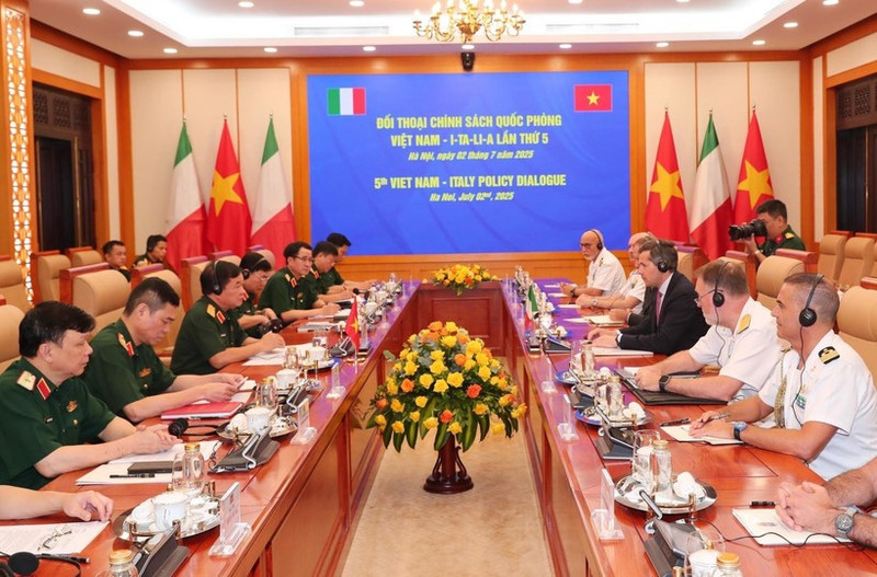 An overview of the 5th Viet Nam – Italy Defence Policy Dialogue (Photo: VNA) 