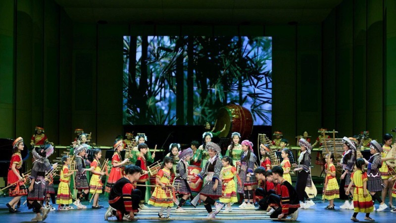 A concert of Thanh Am Xanh in January 2025.