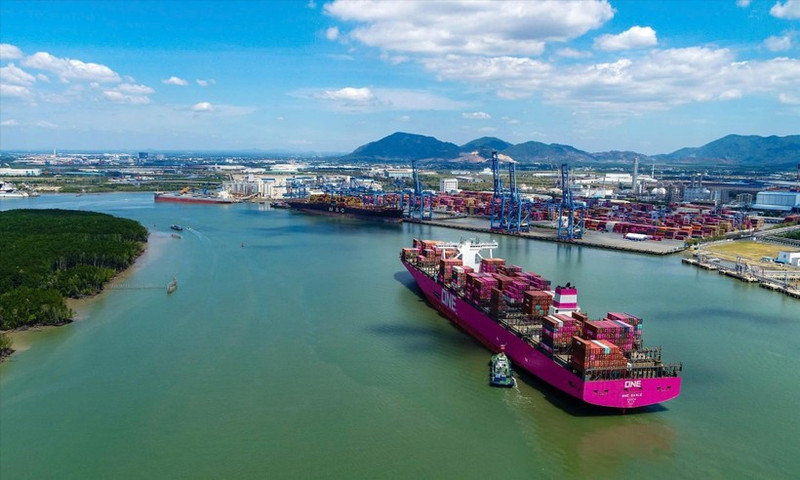 Tan Cang – Cai Mep International Port in Ho Chi Minh City. (Photo: VNA)