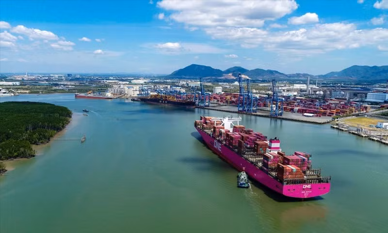 Tan Cang – Cai Mep International Port in Ho Chi Minh City. (Photo: VNA)