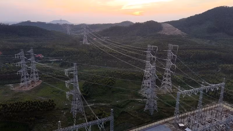 The Lao Cai-Vinh Yen 500kV transmission line. (Photo: EVN)