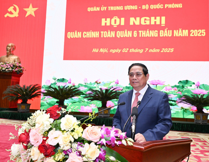 PM Pham Minh Chinh speaks at the conference. (Photo: Tran Hai)