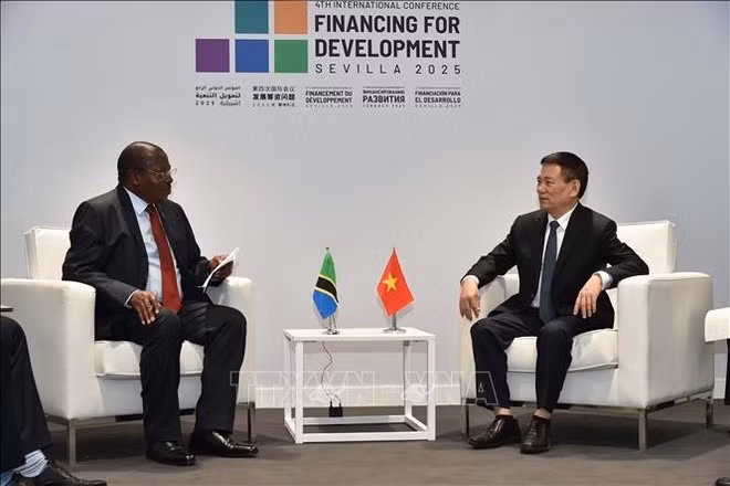 Deputy Prime Minister Ho Duc Phoc meets with Tanzanian Vice President Philip Isdor Mpango (Photo: VNA)