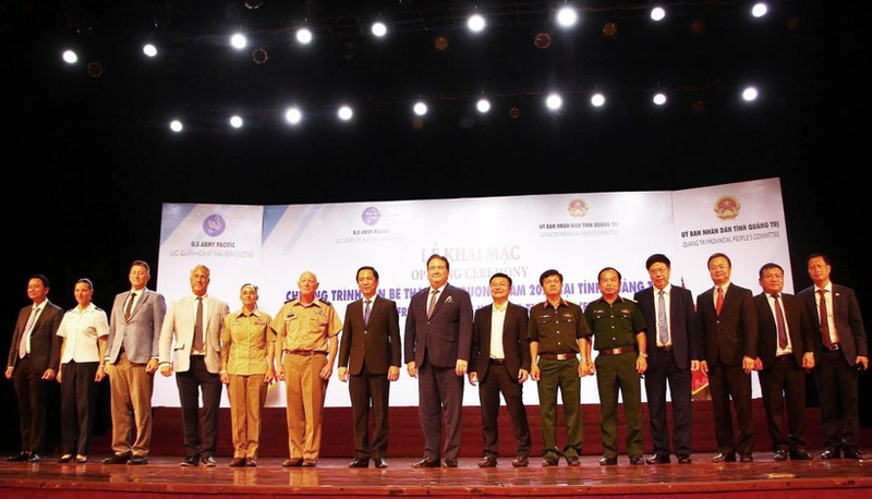 Delegates at the launch of the Pacific Friendship programme 2025 in Quang Tri province on September 9. (Photo: VNA)