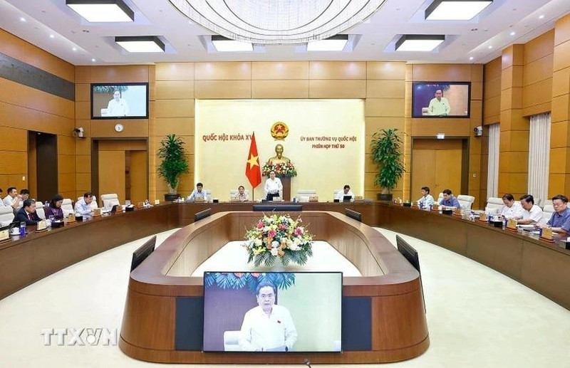 A session of the National Assembly Standing Committee. (Photo: VNA) 