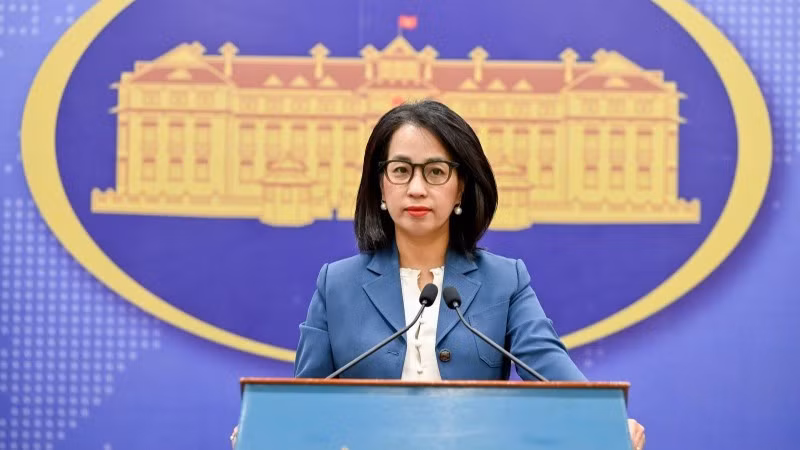 Spokesperson of the Ministry of Foreign Affairs Pham Thu Hang. (Photo: MOFA) 