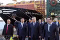 General Secretary of the Communist Party of Viet Nam Central Committee and President To Lam and a high-ranking Vietnamese delegation visit the Port of Antwerp-Bruges on the afternoon of October 22 (local time). (Photo: VNA)