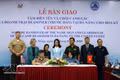 The ceremony for the handover of the name sign and guardhouse of the former US Marine Corps Camp Reasoner to the US side in Da Nang on September 15. (Photo: VNA)
